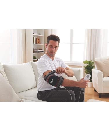 Sunbeam Heating Pad Wrap for Joint Pain Relief | Auto Shut Off, Moist Heat Option | Black/Grey - Buy Online on GoSupps.com