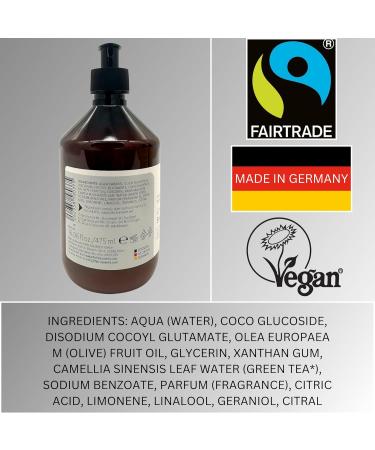 Fair Squared Shower gel for skin and hair 475 ml green tea moisturizing FAIRTRADE shower gel fresh scent with green tea - Buy Online on GoSupps.com
