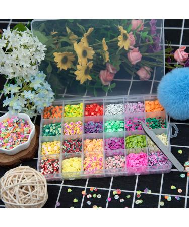 Duufin 16800 Pcs Colorful 3D Fruit Nail Art Slices with Tweezers - Perfect for Nail Art, Slime Making, DIY Crafts and Decorations - Buy Online on GoSupps.com