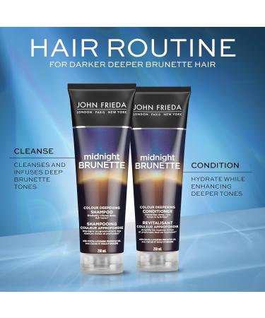 John Frieda Midnight Brunette Colour Deepening Shampoo for Soft Rich Hair (250 mL) - Buy Online on GoSupps.com