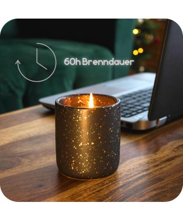 Calmcandle Galactic Shadow - Luxury Soy Wax Fragrance Candle in Elegant Ceramic - 100% Natural Ingredients 230g 60h Burn Time Artistic Gift Box - Buy Online on GoSupps.com