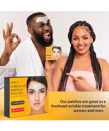 NBCT Forehead Wrinkle Patches 10 Pack - Aloe Vera Facial Strips for Treatment of Face Wrinkles - Hydrolyzed Collagen Patche for Youthful Skin - Face Tape For Wrinkles - Wrinkle Forehead Patches - Buy Online on GoSupps.com