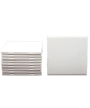 Daltile 2 Set Bisque Tiles unpainted use underglazes 2 Set 4.25x4.25 inches