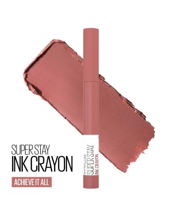 Maybelline Super Stay Ink Crayon Lipstick - Achieve It All | Matte Longwear Makeup | 0.04 oz (Pack of 2) - International Shipping Available - Buy Online on GoSupps.com