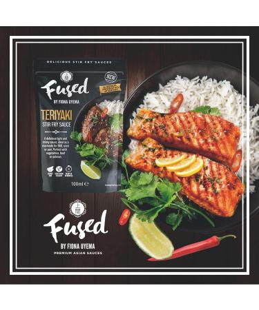 Fused Teriyaki Sauce - Ready to Use Japanese Marinade & Stir Fry Sauce for Meat & Veggies - No Artificial Preservatives or Additives - Vegetarian Friendly - 2x100ml Pouches (2 Servings per Pouch) - Buy Online on GoSupps.com