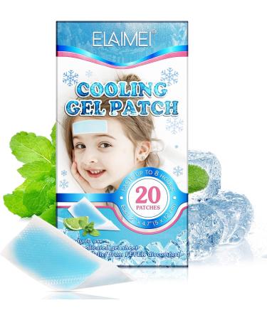 Cool Plaster Gel Packs - 20 Cooling Compresses for Fever Migraines & Heat Relief | Instant Cold Therapy for Adults & Kids - Buy Online on GoSupps.com