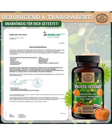 Prosta Intenseo Prostate Capsules - Saw Palmetto Nettle Root & Pumpkin Seeds - Laboratory Tested Formula for Men's Health - Buy Online on GoSupps.com