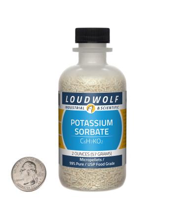 Potassium Sorbate / 2 Ounce Bottle / 99% Pure USP Food Grade/Micropellets 2 Ounce (Pack of 1)