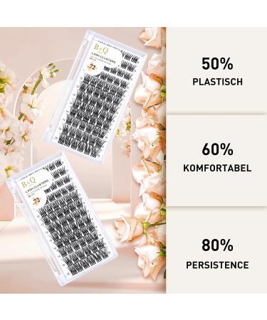 DIY Individual Eyelashes - 72 PCs Reusable Wispy Fluffy Extensions for Beginners (B25 D-12mm) - International Shipping - Buy Online on GoSupps.com