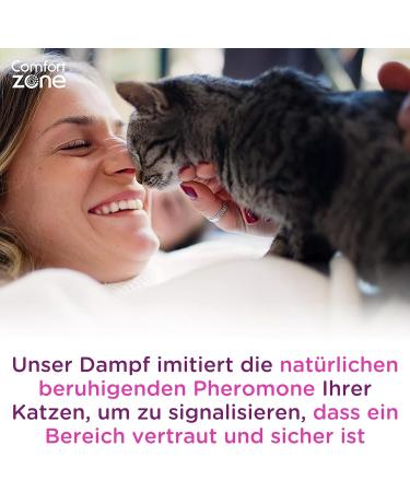 Comfort Zone Cat Diffuser: Pheromone Solution for Stress Relief & Behavior Issues - Includes 1 Diffuser & Refill Bottle - Buy Online on GoSupps.com