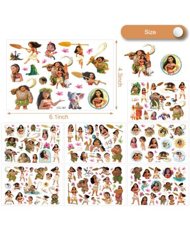 Moana Temporary Tattoos Stickers - Birthday Party Supplies, Decorations & Favors for Boys and Girls - 8 Sheets - Buy Online on GoSupps.com