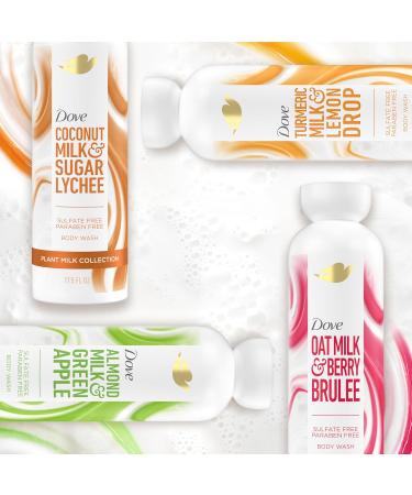 Dove Plant Milk Cleansing Body Wash Coconut & Lychee for Moisturized Skin Gentle Cleanser No Sulfate Cleansers or Parabens 98% Biodegradable 17.5 fl oz - Buy Online on GoSupps.com