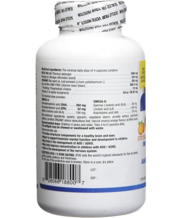Nutripur Genius Kids and Teens 180-Count Orange 180 count (Pack of 1) - Buy Online on GoSupps.com