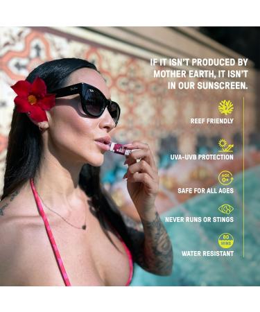 Raw Elements Tinted Lip Sun Kissed Ocean Mist Magma Red SPF 30 .15 oz Sunrise Pack - Buy Online on GoSupps.com