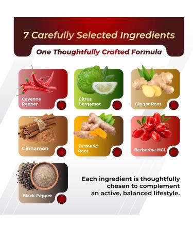 GriMed Ultra Cayenne Pepper 20 200mg X15 Power with Ginger Cinnamon Turmeric Berberine Citrus Bergamot for Digestion Support Immune System Overall Well-Being (150 Count (Pack of 1)) - Buy Online on GoSupps.com