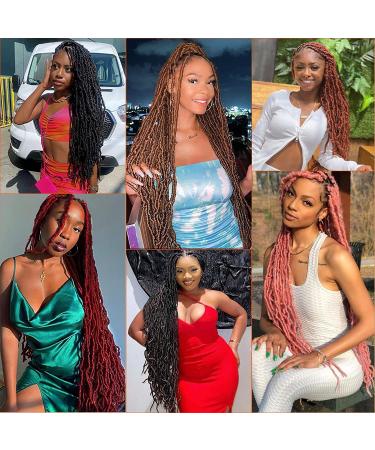 Soft Locs 36 Inch Crochet Hair 5 Pack Faux Goddess Locs Synthetic Curly Extension - 350# - Pre-looped Crochet Braids - Buy Online on GoSupps.com
