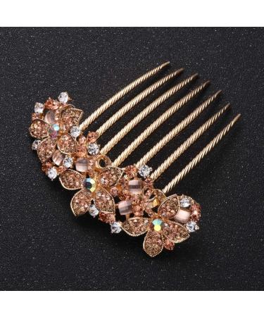 FRCOLOR Bridal Hair Combs Elegant Hairpin Bridal Wedding Hair Combs Flower Hair Clips for Women Crystal Bridal Hair Comb Women Headpiece Rhinestone Headdress Bride Accessories Shine - Buy Online on GoSupps.com