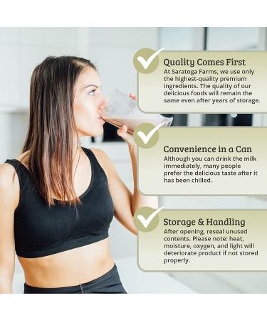 Emergency Food Storage: Saratoga Farms Powdered Chocolate Milk - 70 Servings, 10-20 Year Shelf Life - Buy Online on GoSupps.com