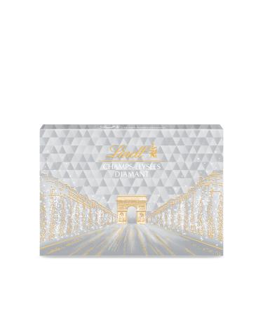 Lindt - CHAMPS-ÉLYSÉES Diamond Edition Box - Assortment of Milk, Dark and White Chocolates - Ideal for Christmas, 468g