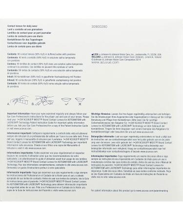 ACUVUE 1-Day Moist for Astigmatism - Daily Soft Lenses (90 Pack) | BC 8.5mm | Dia 14.5mm | Cyl -0.75 | Axis 130 | -0.5 Dioptria | International Shipping Available - Buy Online on GoSupps.com