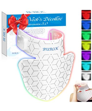 Red Light Therapy for Neck & D collet 7 Colors Led Light Therapy for Face Wireless Portable and Rechargeable Skin Care Mask for Neck BNeck