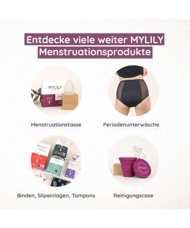 Mylily Menstrual Cup | 100% Medical Silicone | Sustainable & Cost-Saving | BPA & Latex Free | Reusable | 5 Sizes Available - Buy Online on GoSupps.com