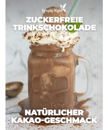 Simply Keto Drinking Chocolate (1001 Night) - Sugar-Free Cocoa Powder | 42% Cocoa | Low Carb Hot & Iced Chocolate | 180g Pack - Buy Online on GoSupps.com