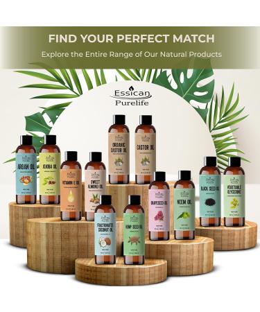 Essican Purelife 100 Cold Pressed Neem Oil for Skin 100ml Plants Skin Care Nails Body Lotions Carrier Oil for Essential Oils Nourishing Scalp and Hair Growth Hair Oil - Buy Online on GoSupps.com