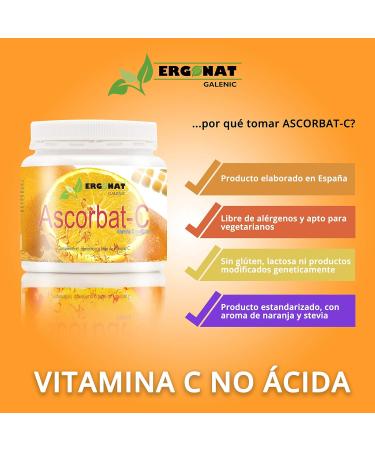  Ergonat Ascorbat-C - 200 g - Buy Online on GoSupps.com