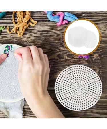 Exceart 30pcs Plastic Canvas Shapes for DIY Cross Stitch Embroidery - Round 7.7cm Mesh Screen for Needlepoint Craft Projects - Buy Online on GoSupps.com