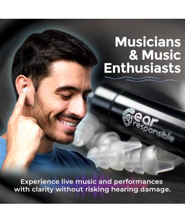 Ear Responsible High Fidelity Earplugs - Ultimate Hearing Protection for Musicians Concerts Work and Sleep - Buy Online on GoSupps.com