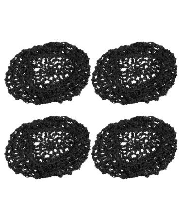 Beaupretty 4PCs hair network to sleep Elastic wide hair network tapes snood cover rayon net hair network hat hats to sleep.