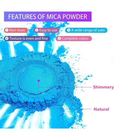 30 Colors Mica Powder for Epoxy Resin - Pigment for Soap, Paint, Jewelry, Nail Polish, Candle Making & More - Buy Online on GoSupps.com