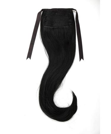WIG ME UP Long Straight Black Braid Ponytail Hairpiece with Comb & Band - 65cm Jet Black Hair Extension D13001-1 - Buy Online on GoSupps.com