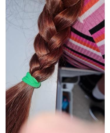 Grendle 200pc Hair Ties Random Multi Coloured Elastic Pony Tail Holder Hair Bands Soft - Buy Online on GoSupps.com