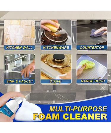 Rinse Free Bubble Cleaner Powerful Rinse-free Bubble Cleaner All Purpose Rinse Free Cleaning Spray Powerful Stain Removal Kit for Bathroom Car House (2PCS) - Buy Online on GoSupps.com