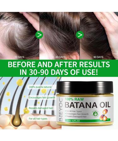 Raw Batana Oil for Hair Growth 100% Pure Batana Oil from Honduras Prevents Hair Loss Repairs Damage and Enhances Shine Promotes Thicker Healthier Hair for Men & Women 120g - Buy Online on GoSupps.com