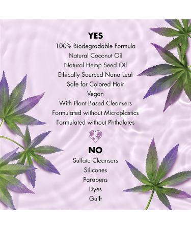 Love Beauty and Planet Hemp Seed Oil & Nana Leaf Shampoo - 13.5 oz (Sulfate-free, Silicone-free, Cruelty-free, Vegan) - Buy Online on GoSupps.com