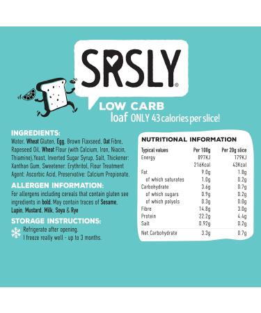 SRSLY Low Carb Bread Freshly Baked Multi Buy Pack | 2 Low Carb Keto Loafs | 8 Low Carb Keto Rolls | Seriously Low Carb | 0.7G Carbs Per Slice | 2G Carbs Per Roll | High Protein & Fibre - Buy Online on GoSupps.com
