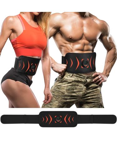 FOPIE ABS Abdominal Toning Trainer, Abs Workout Equipment, Ab Sport Exercise Belt for Men and Women Orange