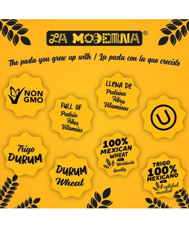 La Moderna Alphabet Pasta  Noodles  Durum Wheat  Protein  Fiber  Vitamins  7 Oz  Pack of 20 - Buy Online on GoSupps.com