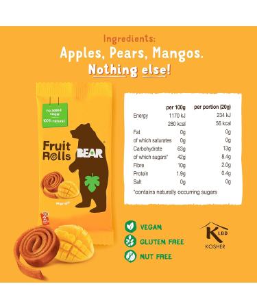 Bear Fruit Snacks (2 x 5 packs) - Buy Online on GoSupps.com