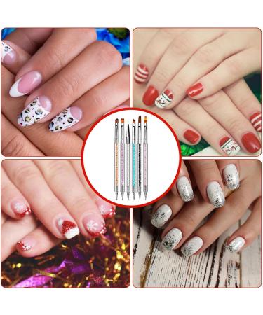 Brush Brushes Nail Tool Double-Ended Set Art Liner | Brushes For Polish Pens Paint Manicure Beauty Tools Nail Accessories - Buy Online on GoSupps.com