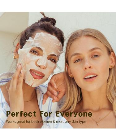 PUREDERM Vegan Facial Sheet Masks (Trio 12 set) - Aloe, Tea Tree, Vitamin - Hydrating, Moisturizing, Brightening, and Soothing Beauty Masks for Dry, Dehydrated, and Dull Skin - Buy Online on GoSupps.com