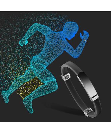 1/2pc Wrist Band - 20g Silicone Wristbands Custom Wrist Bands | Adjustable Hand Wrist Band Anti Static Wrist Strap Band Cordless Band Sports Wristbands Black Colour Hand Wrist band for Boys Adults 2pcs Black - Buy Online on GoSupps.com