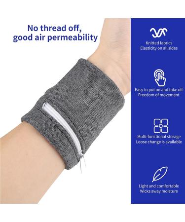 Ouligay 4 Pack Welding Tape Wristbands - Zipper Sweatband & Pocket for Fitness Jogging Running & Cycling - Buy Online on GoSupps.com