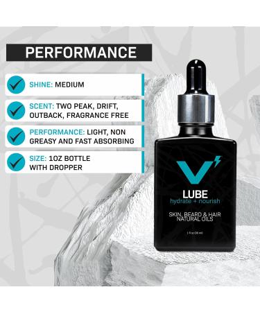 VOLT Lube Men's Beard Oil & Hair Softener | Jojoba & Argan Oil | Unscented | 1 Fl Oz (30 ml) - International Shipping Available - Buy Online on GoSupps.com
