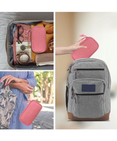 Elonbo Diabetic Supplies Storage Bag - Portable Glucose Meter Carrying Case for Insulin Pen, Test Strips, Lancets, Syringe - Travel Organizer with Small Ice Pack, Pink - Buy Online on GoSupps.com