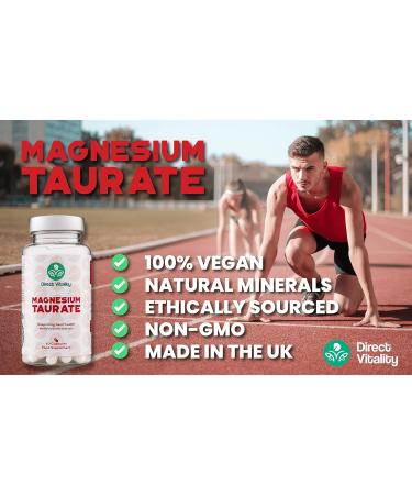 700mg Magnesium Taurate Capsules | UK Made | Vegan | 2 Months Supply | GMP Certified - Buy Online on GoSupps.com