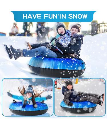 WOLKEK Snow Tube 2Pack/1Pack - 40 Inch/47 Inch, Heavy Duty Sled for Kids & Adults - Winter Outdoor Sport Toy - Buy Online on GoSupps.com